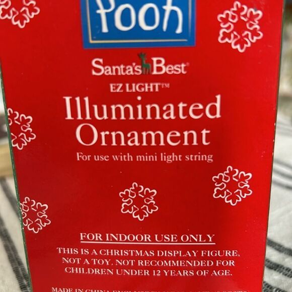RARE Santa’s best Pooh Winnie the Pooh and Tiger Illumated Ornament NIB - Picture 5 of 5